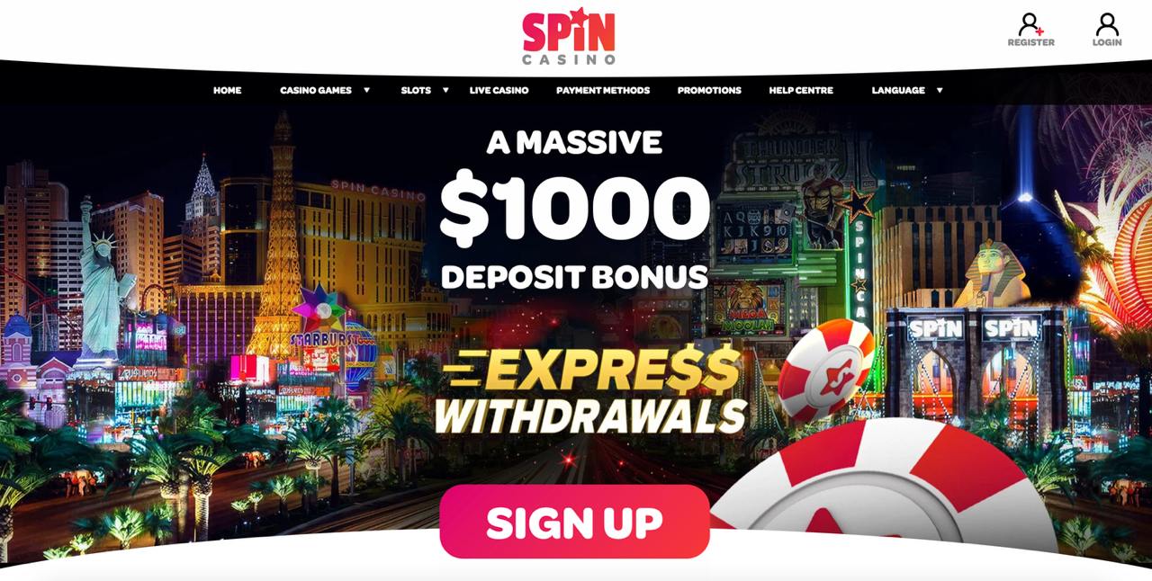 Spin Casino screenshot 1